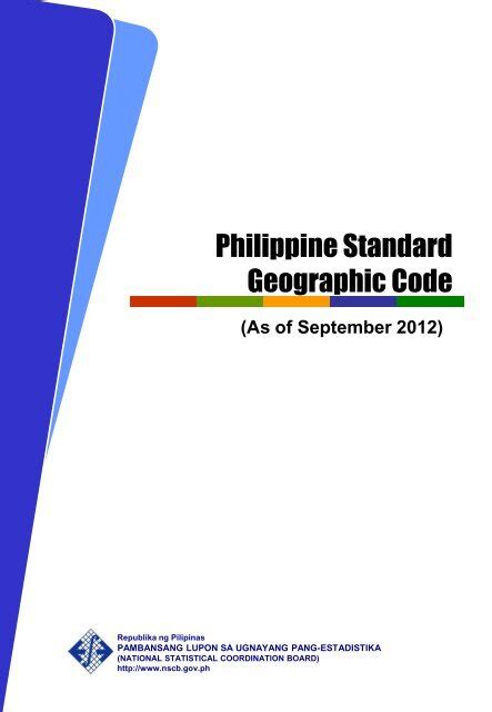 PHILIPPINE STANDARD GEOGRAPHIC CODE .